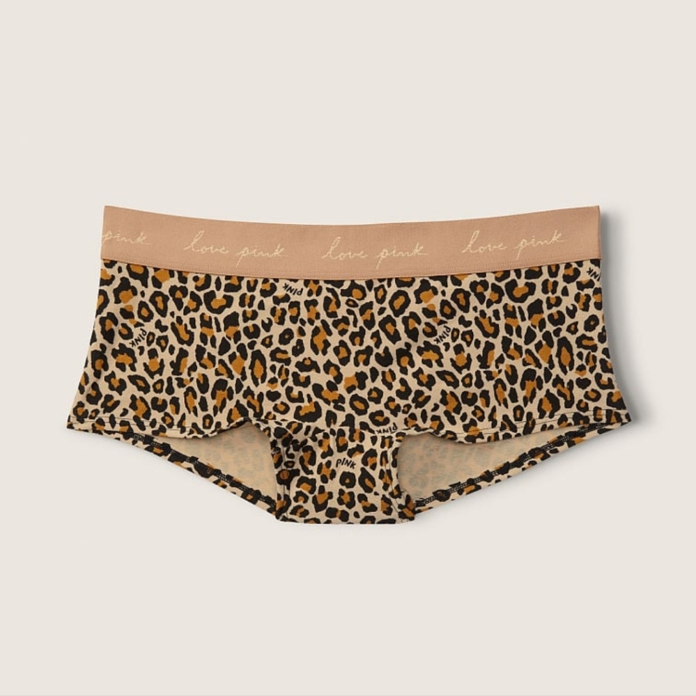 Pink- Logo Boyshort Panty(XXL)